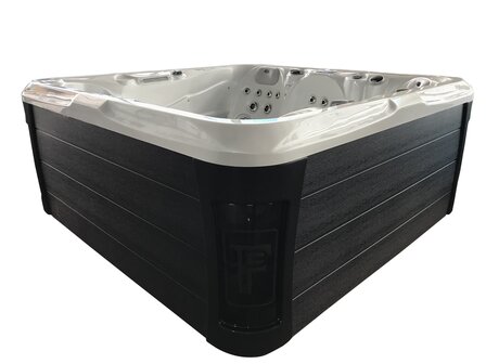 AQUILA Outdoor Spa | 210x210 cm | 5-persoons | Incl. Wifi | Pearl White + Zwart 