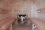 Sauna Barrel 3.5M &Oslash;2.2M | Sparrenhout | Met kleedkamer