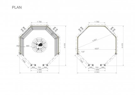 Grill Cabin 14.9m&sup2; | Open