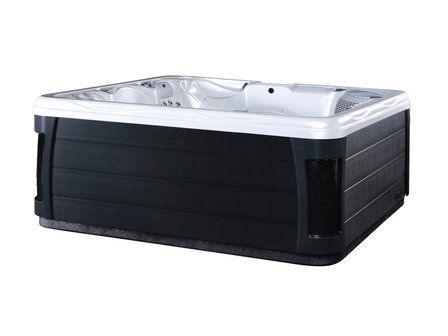 AQUILA Outdoor Spa| 230x230 cm | 5-persoons | Incl. Wifi | Pearl White + Zwart