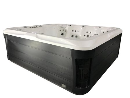 AQUILA Outdoor Spa| 230x230 cm | 5-persoons | Incl. Wifi | Pearl White + Zwart