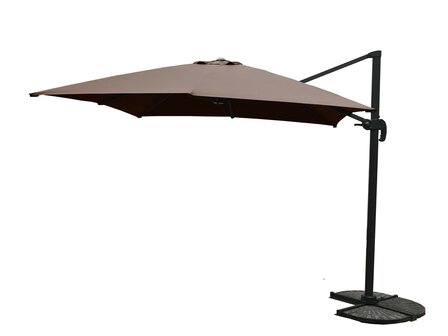 Zweefparasol | Taupe | 300x300 cm