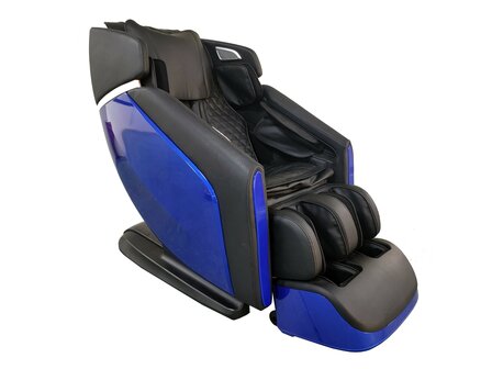  Vonato Luxe Massagestoel 3D - Zero Gravity - Zwart / Blauw