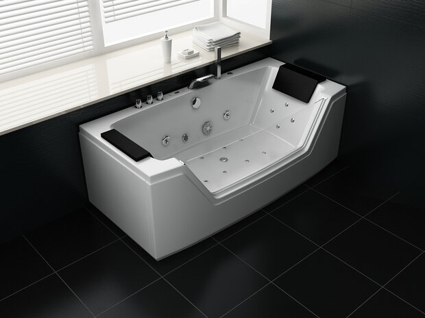 2 Persoons Whirlpool massagebad Wit - 160x80cm 