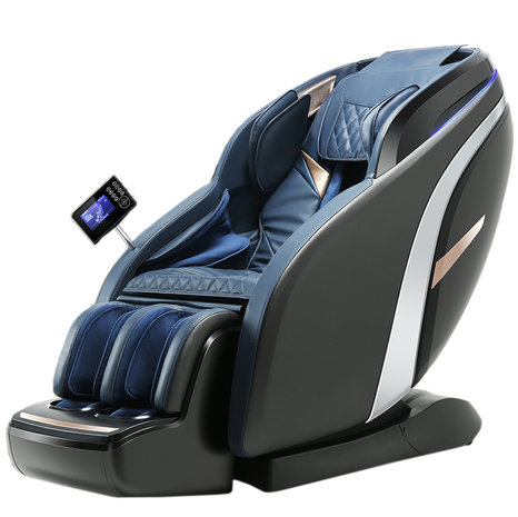 Luxe massagestoel Zero Gravity | Zwart/Blauw